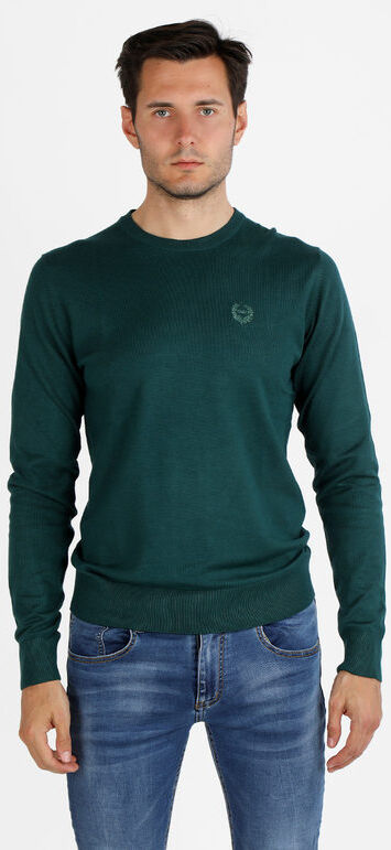 Gian Marco Venturi Pullover girocollo da uomo Pullover uomo Verde taglia XXL