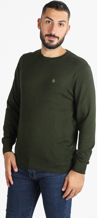 Navy Sail Pullover uomo scollo tondo Pullover uomo Verde taglia L