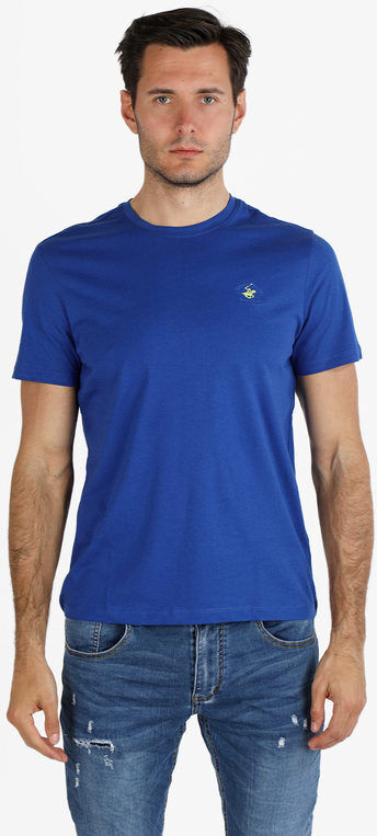 Polo Club T-shirt da uomo in cotone T-Shirt Manica Corta uomo Blu taglia M