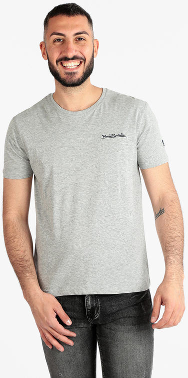 Renato Balestra T-shirt girocollo da uomo in cotone T-Shirt Manica Corta uomo Grigio taglia M