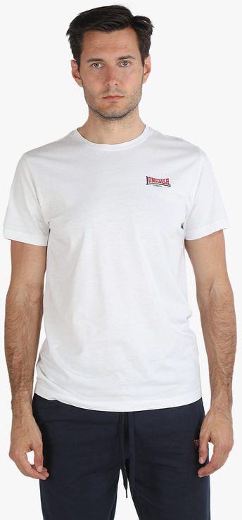 Lonsdale T-shirt girocollo da uomo in cotone T-Shirt Manica Corta uomo Bianco taglia XXL