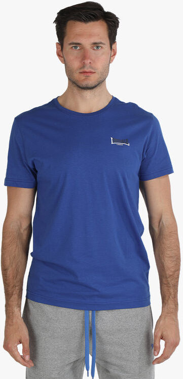 Lonsdale T-shirt girocollo da uomo in cotone T-Shirt Manica Corta uomo Blu taglia M