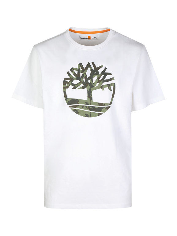 Timberland T-shirt girocollo manica corta uomo T-Shirt Manica Corta uomo Bianco taglia L