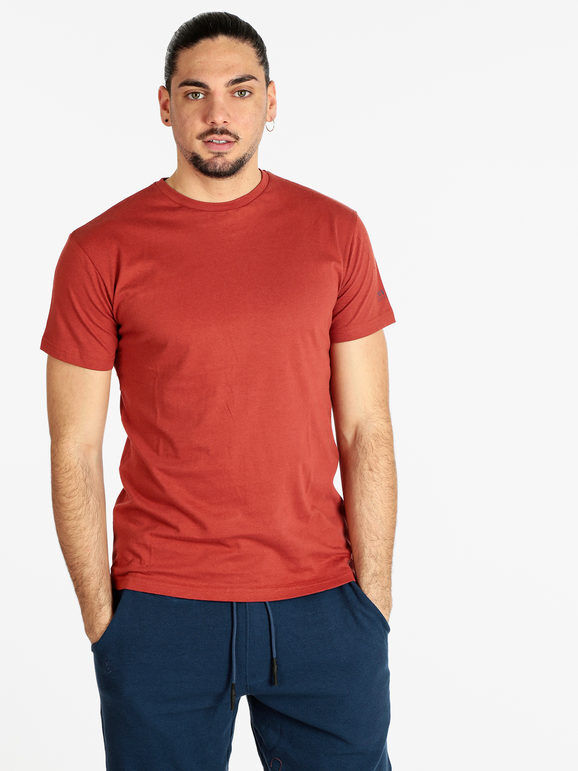 Coveri T-shirt girocollo uomo manica corta T-Shirt Manica Corta uomo Marrone taglia M
