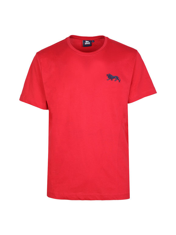 Lonsdale T-shirt in cotone manica corta da uomo T-Shirt Manica Corta uomo Rosso taglia 3XL