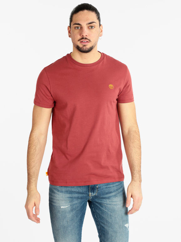 Timberland T-shirt manica corta da uomo con logo T-Shirt Manica Corta uomo Rosso taglia XXL