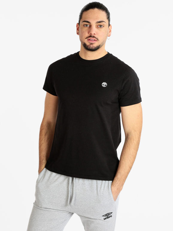 Timberland T-shirt manica corta da uomo con logo T-Shirt Manica Corta uomo Nero taglia XXL