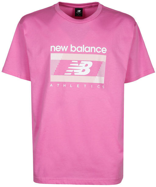 New Balance T-shirt manica corta da uomo T-Shirt Manica Corta uomo Rosa taglia XL