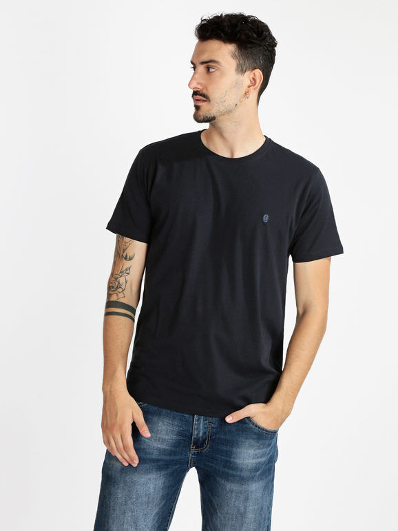 Coveri T-shirt manica corta tinta unita T-Shirt Manica Corta uomo Blu taglia XL