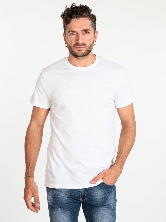 Coveri T-shirt manica corta uomo con scritta T-Shirt Manica Corta uomo Bianco taglia XXL