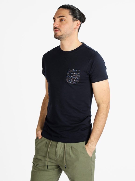 Coveri T-shirt manica corta uomo con taschino T-Shirt Manica Corta uomo Blu taglia XXL