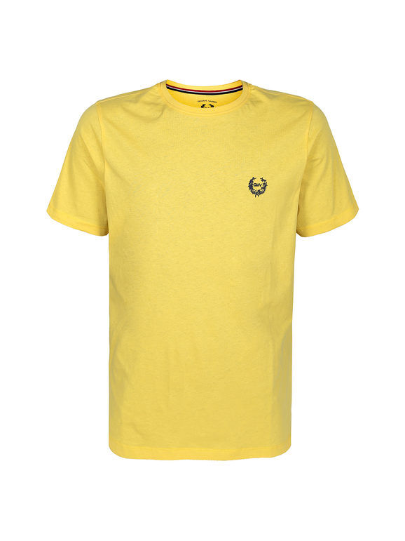 Gian Marco Venturi T-shirt manica corta uomo in cotone T-Shirt Manica Corta uomo Giallo taglia XL