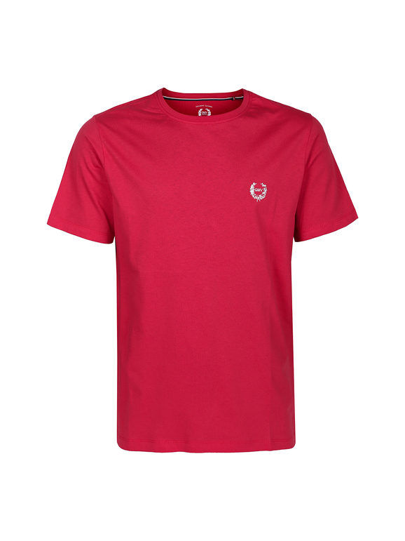 Gian Marco Venturi T-shirt manica corta uomo in cotone T-Shirt Manica Corta uomo Rosso taglia XL