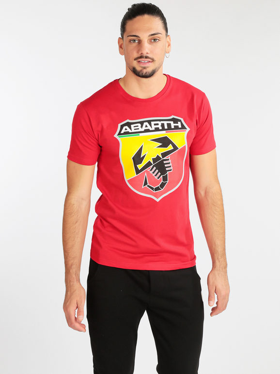 Abarth T-shirt manica corta uomo in cotone T-Shirt Manica Corta uomo Rosso taglia XL