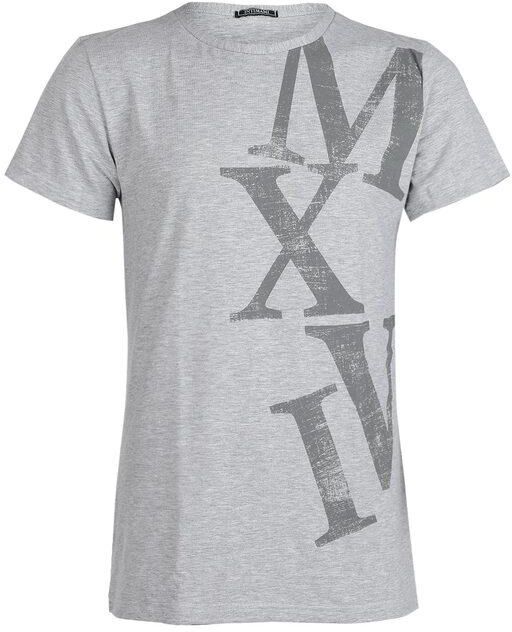 Intimami T-shirt maniche corte con maxi scritta Maglie Intime uomo Grigio taglia L