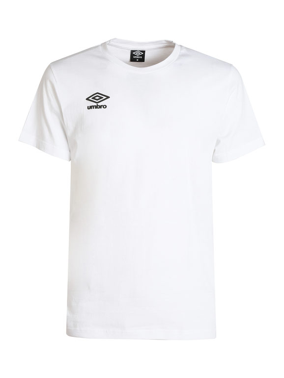 Umbro T-shirt uomo girocollo in cotone T-Shirt Manica Corta uomo Bianco taglia M