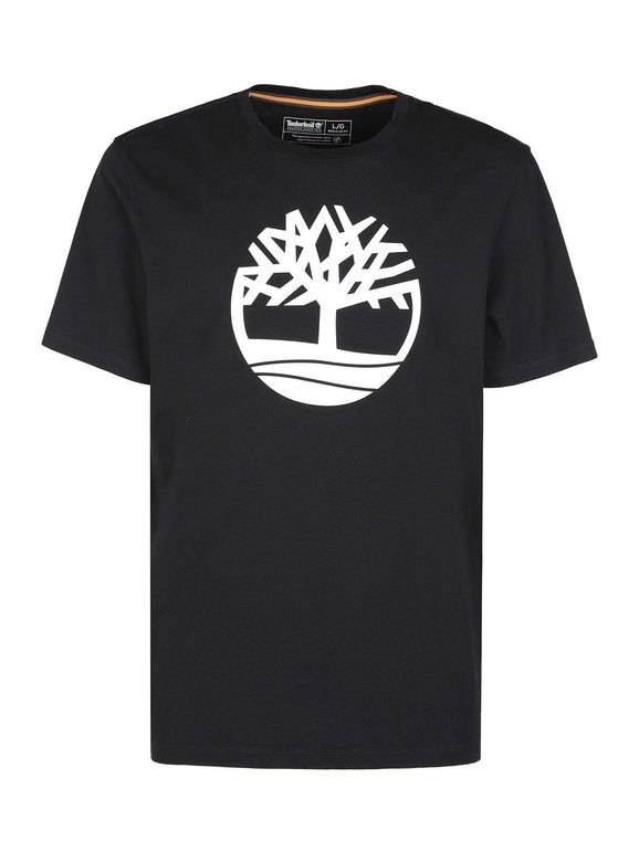Timberland T-shirt uomo in cotone biologico T-Shirt e Top uomo Nero taglia XL
