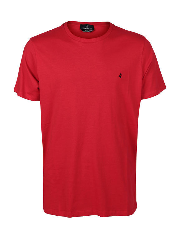 Navigare T-shirt uomo in cotone T-Shirt Manica Corta uomo Rosso taglia XXL