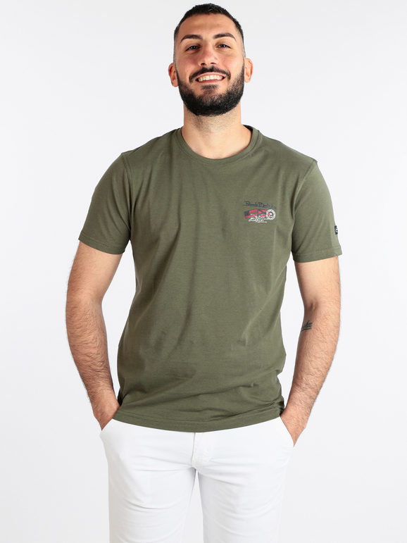 Renato Balestra T-shirt uomo manica corta con scritta T-Shirt Manica Corta uomo Verde taglia XXL