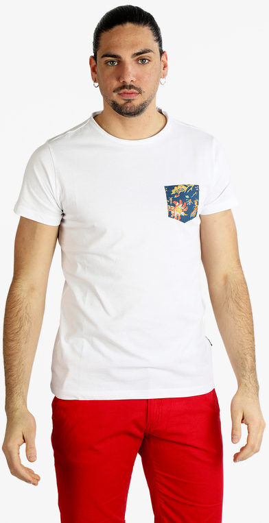 Coveri T-shirt uomo manica corta con taschino T-Shirt Manica Corta uomo Bianco taglia XXL