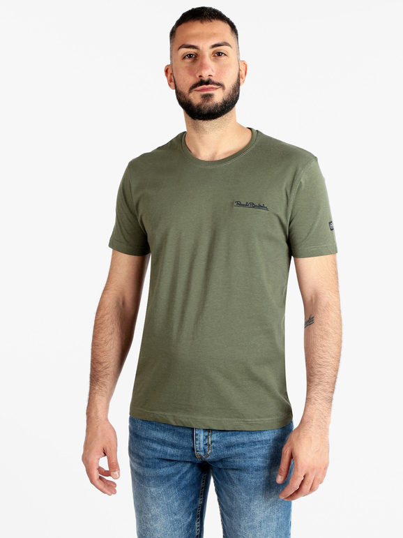 Renato Balestra T-shirt uomo manica corta taglie forti T-Shirt Manica Corta uomo Verde taglia 5XL