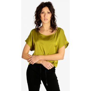 Sweet Blusa donna effetto raso Bluse donna Verde taglia M