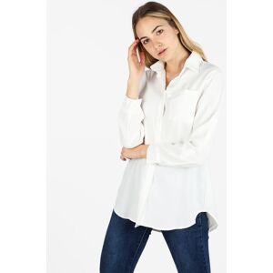 Solada Camicia donna oversize con taschino Camicie Classiche donna Bianco taglia S/M