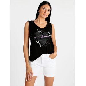 Coveri Canotta donna con scritte Tops donna Nero taglia L