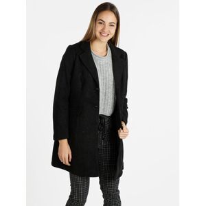 Solada Cappotto donna tinta unita Cappotto Classico donna Nero taglia S