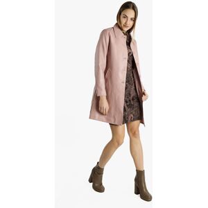 Solada Cappotto in ecopelle da donna Cappotto Classico donna Rosa taglia L