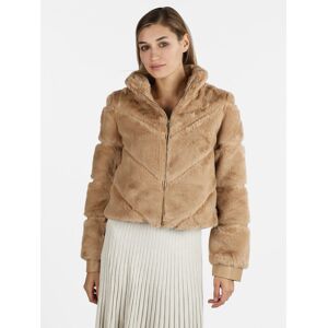 Solada Giacca donna in ecopelliccia Giacconi e Giubbotti donna Beige taglia S