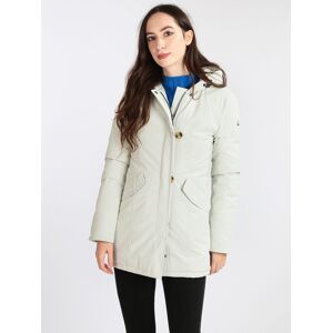 mont rose Giaccone donna imbottito con cappuccio Giacconi e Giubbotti donna Bianco taglia S