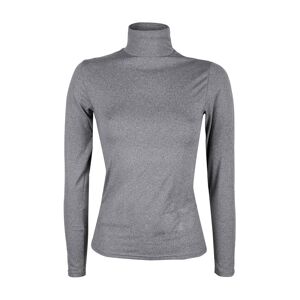 Gladys Maglia dolcevita donna in microfibra T-Shirt Manica Lunga donna Grigio taglia L