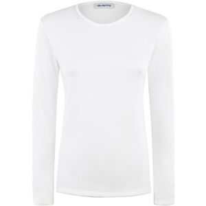 Gladys Maglietta donna termica felpata T-Shirt Manica Lunga donna Bianco taglia L