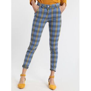 Solada Pantaloni a quadri leggeri Pantaloni Casual donna Blu taglia XL