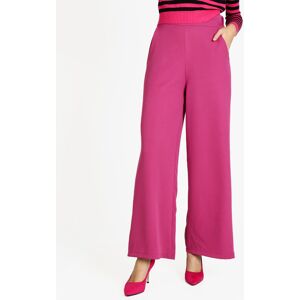 ghisleri Pantaloni donna ampi a vita alta Pantaloni Casual donna Fucsia taglia L