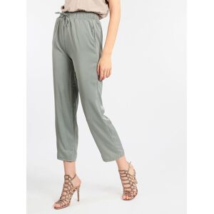 Solada Pantaloni donna effetto raso Pantaloni Casual donna Verde taglia L/XL