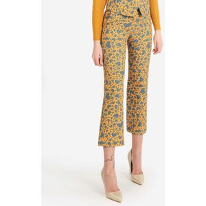 Lumina Pantaloni eleganti da donna con stampa cuori Pantaloni Eleganti donna Giallo taglia M