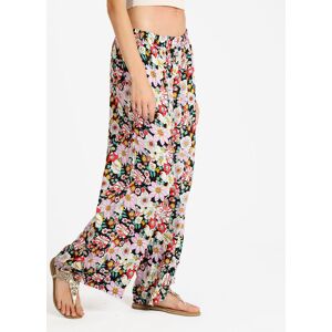 Airisa Pantaloni florealii donna leggeri a palazzo Pantaloni Casual donna Viola taglia M/L