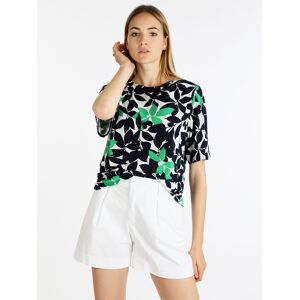 Flight Finery T-shirt donna manica corta con stampa floreale T-Shirt Manica Corta donna Verde taglia M/L