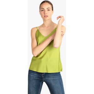 Solada Top donna effetto raso Tops donna Verde taglia Unica