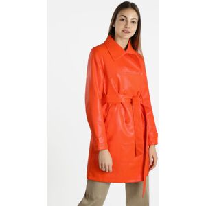 Solada Trench donna a doppiopetto in ecopelle Trench donna Arancione taglia XL