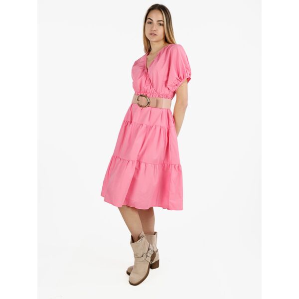 monte cervino abito donna a maniche corte in misto cotone abiti donna rosa taglia s/m