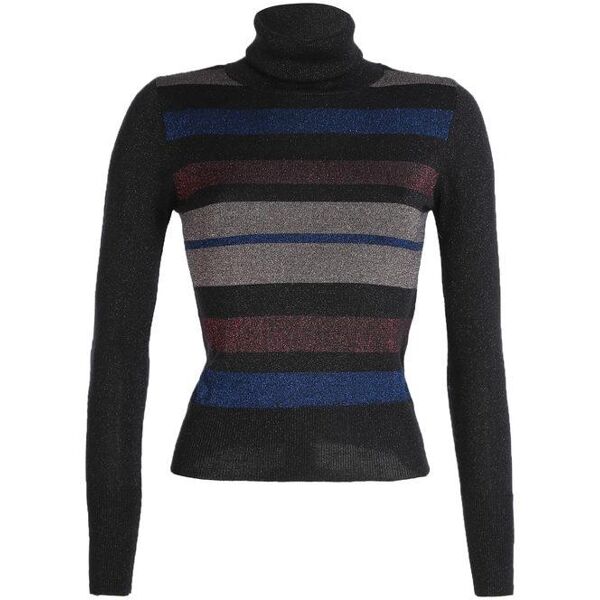 baci & abbracci baci&abbracci; maglia donna dolcevita lurex pullover donna nero taglia m