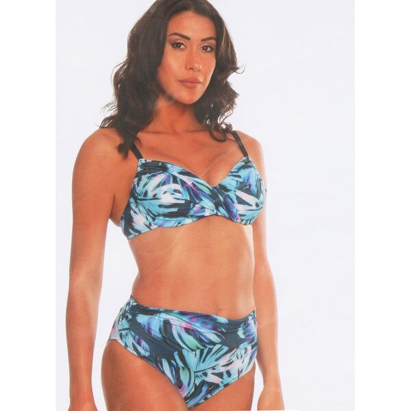 linea sprint bikini donna floreale a vita alta bikini donna blu taglia 48