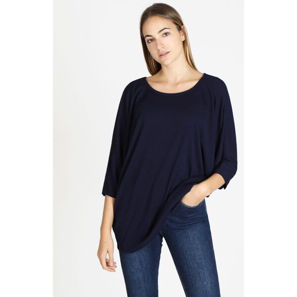 my style blusa donna con maniche a pipistrello bluse donna blu taglia unica