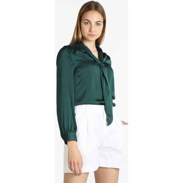 sweet blusa donna in raso con cravatta bluse donna verde taglia xl