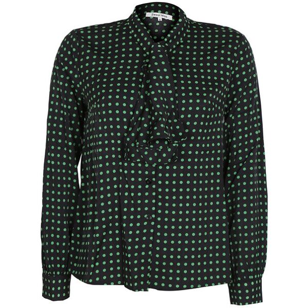 sweet camicia a pois da donna camicie donna nero taglia l