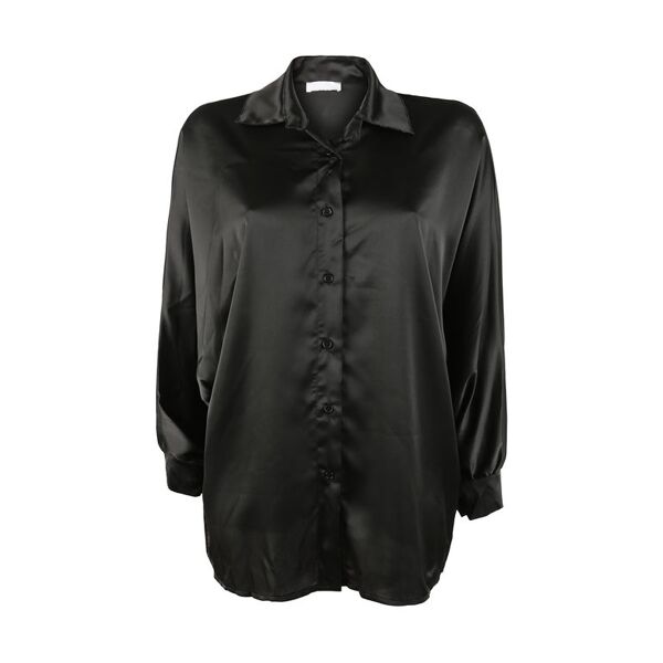 vanita camicia donna oversize con manica a pipistrello camicie classiche donna nero taglia unica