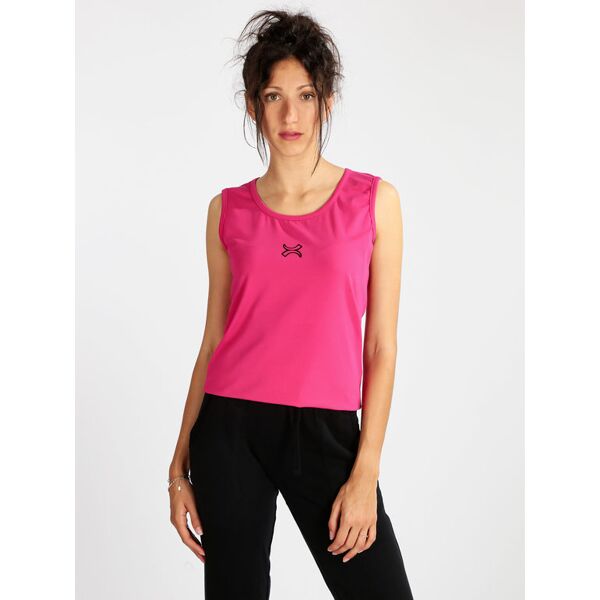 millennium canotta sportiva da donna in cotone tops donna fucsia taglia s